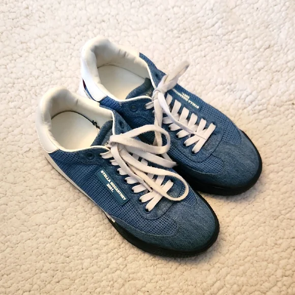 Stella McCartney Shoes Stella Mccartney Denim Blue Sneakers
